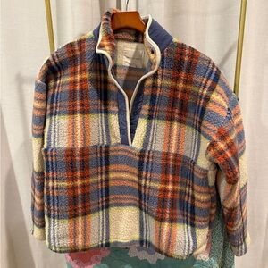 American Eagle Outfitters Multicolor Fleece Jacket